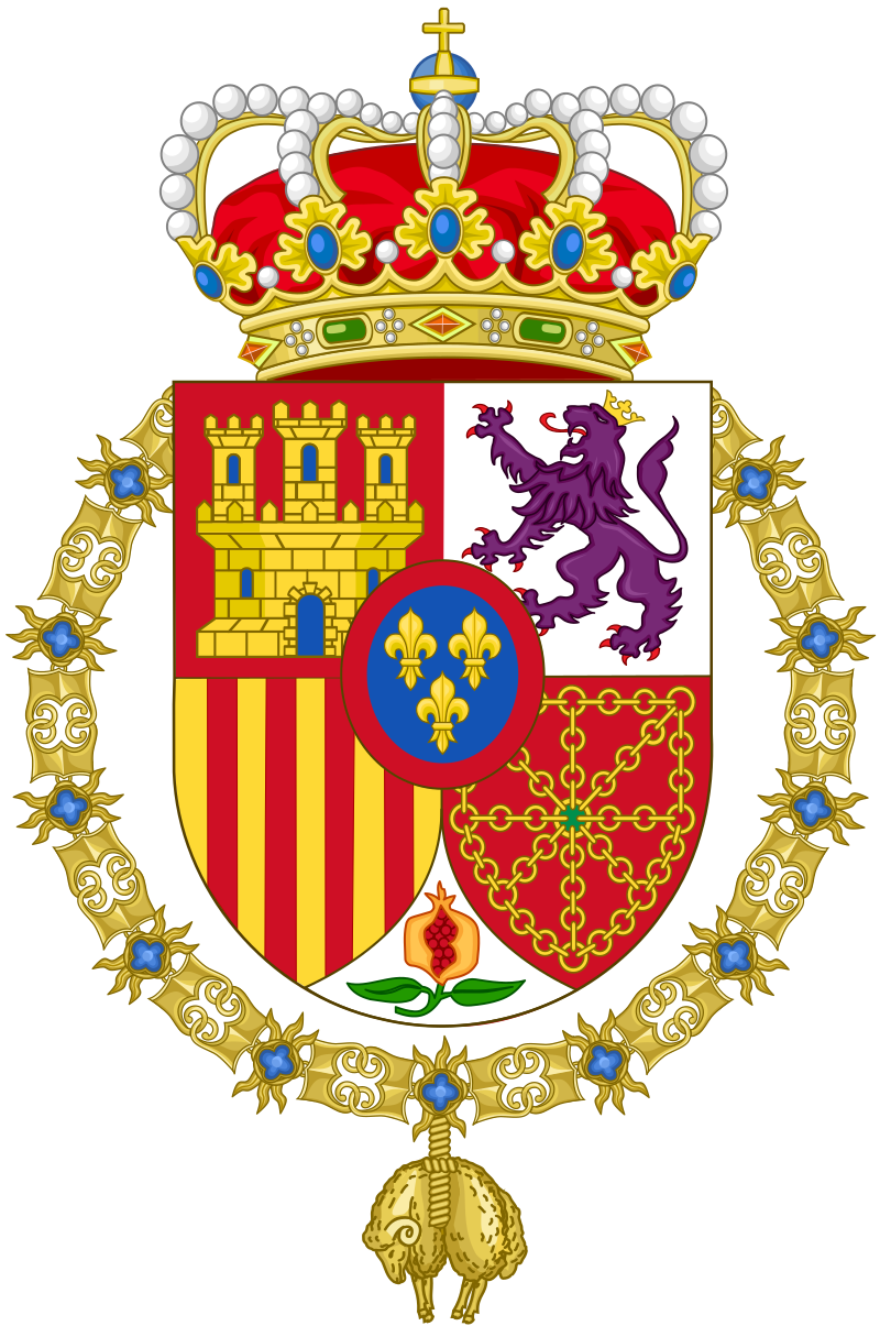 The coat of arm of the Spanish Monarchy