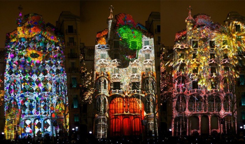 Street Projection Casa Batllo