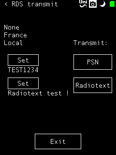 RDS transmit