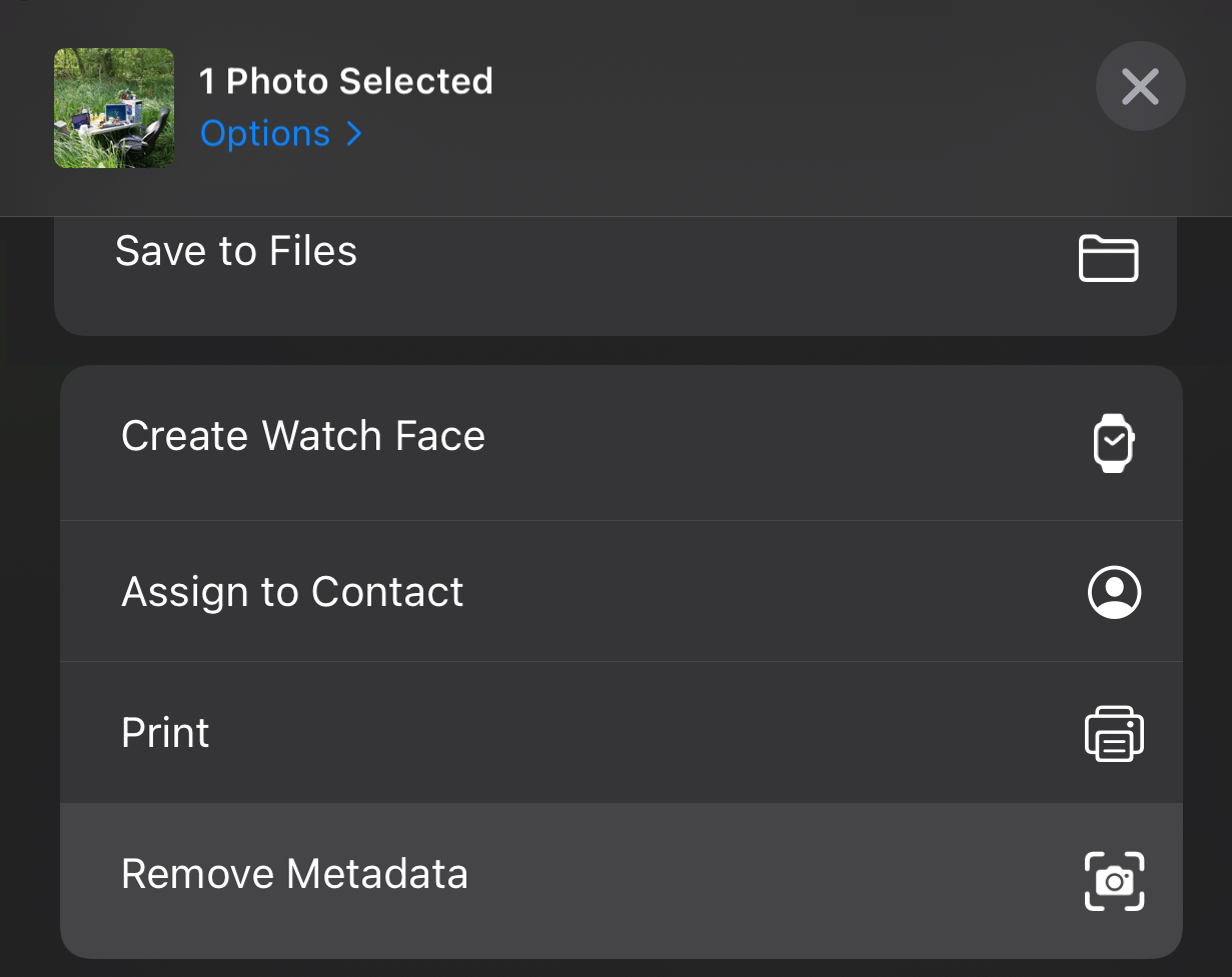 Don't preserve metadata shortcut