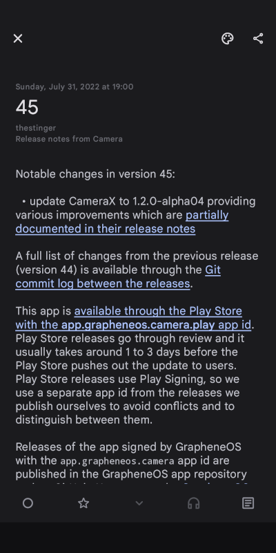 APK Changes